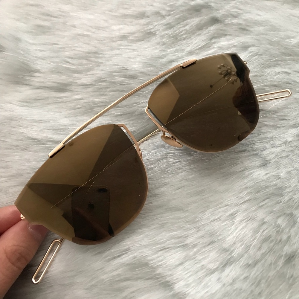 New All gold sunglasses
